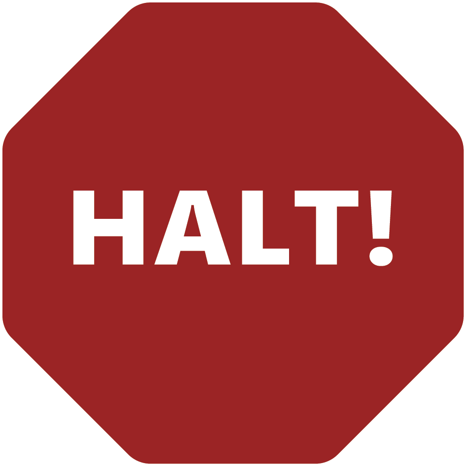 HALT GARE 